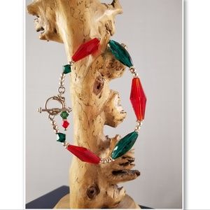 Swarovski and Sterling Silver Bracelet